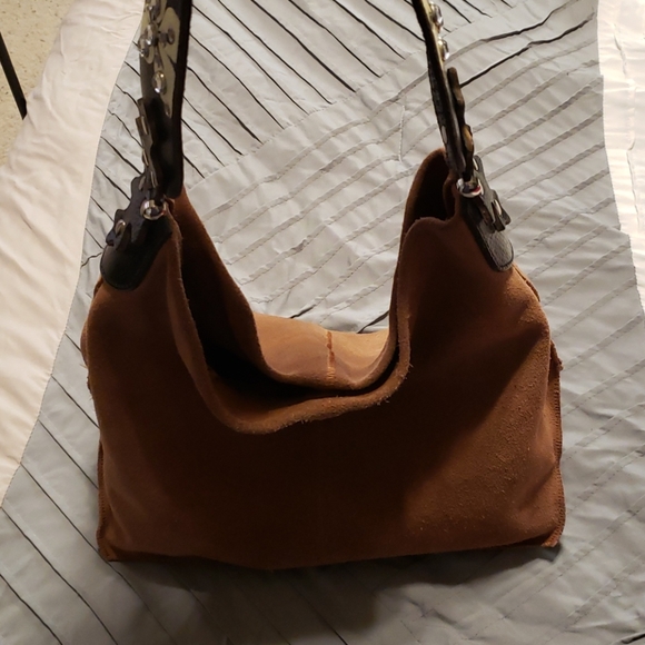 Suede shoulder bag by Wilsons Leather - Picture 11 of 12